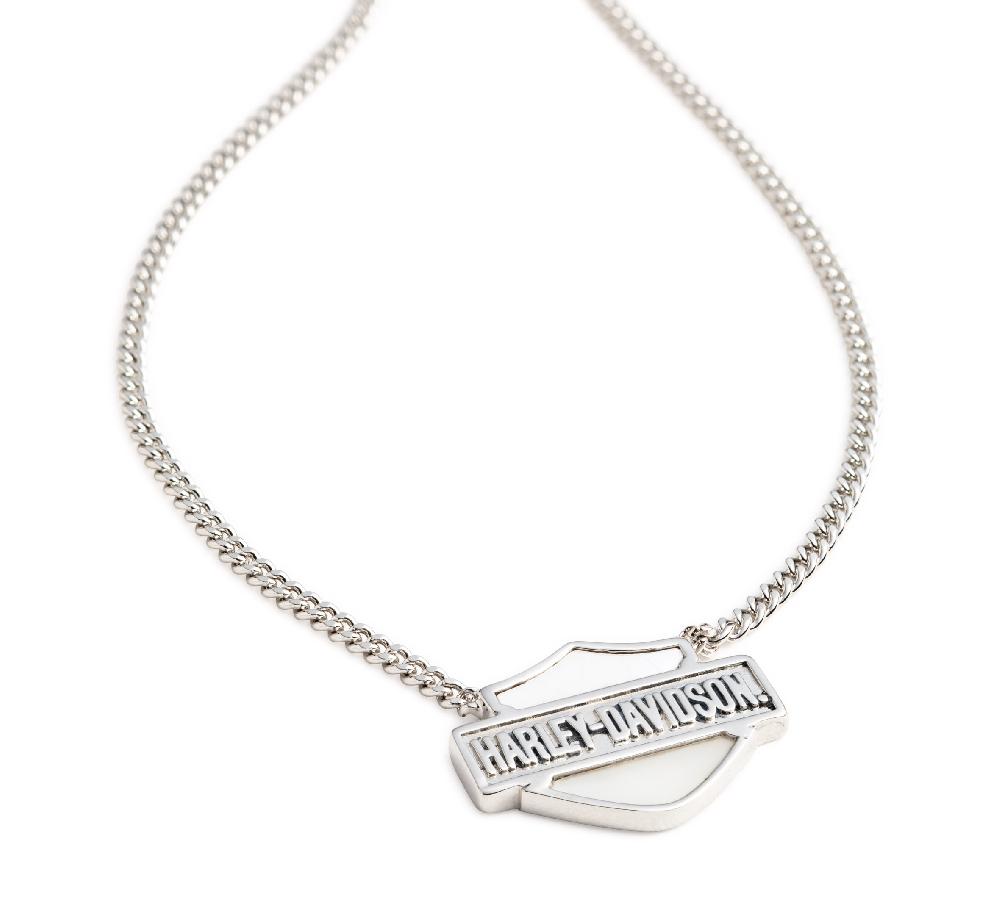 Harley Women's 16" Bar & Shield Logo Necklace
