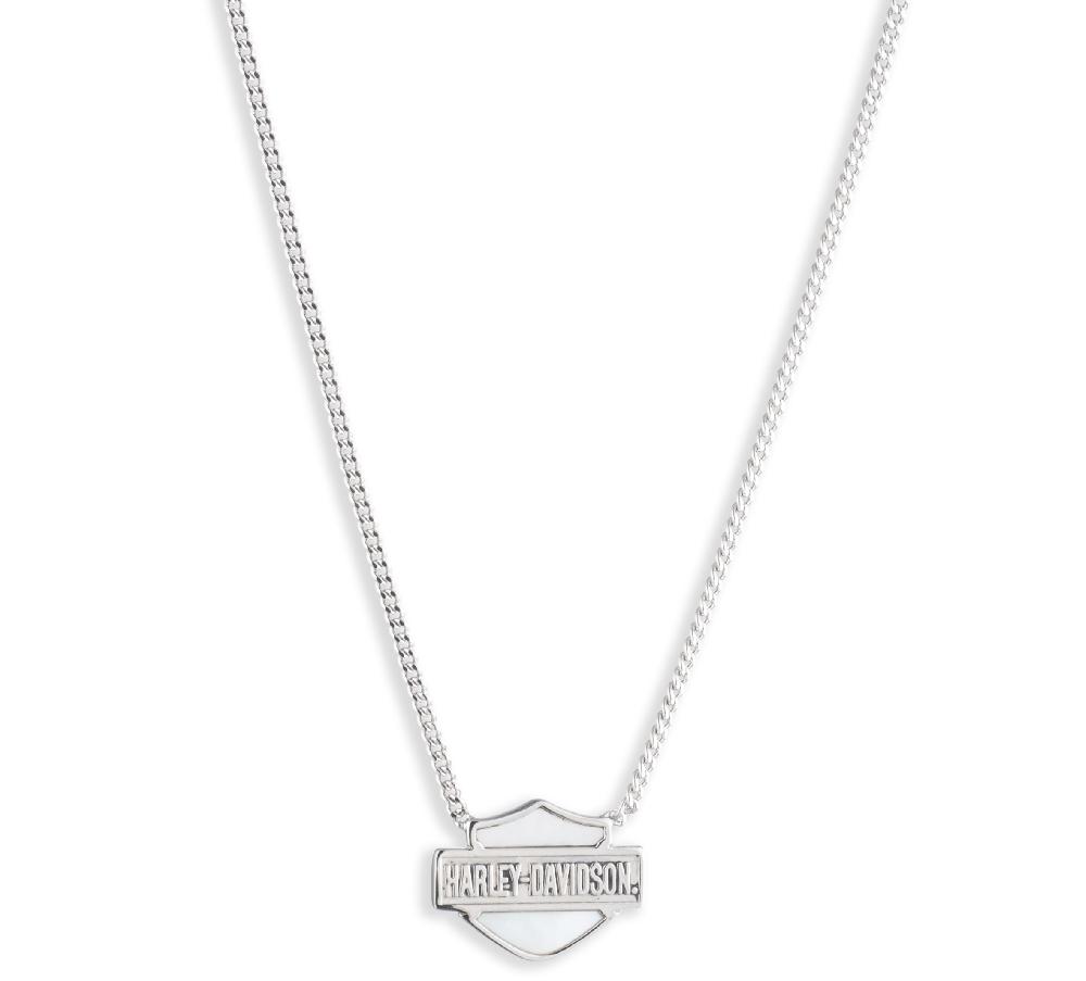Harley Women's 16" Bar & Shield Logo Necklace
