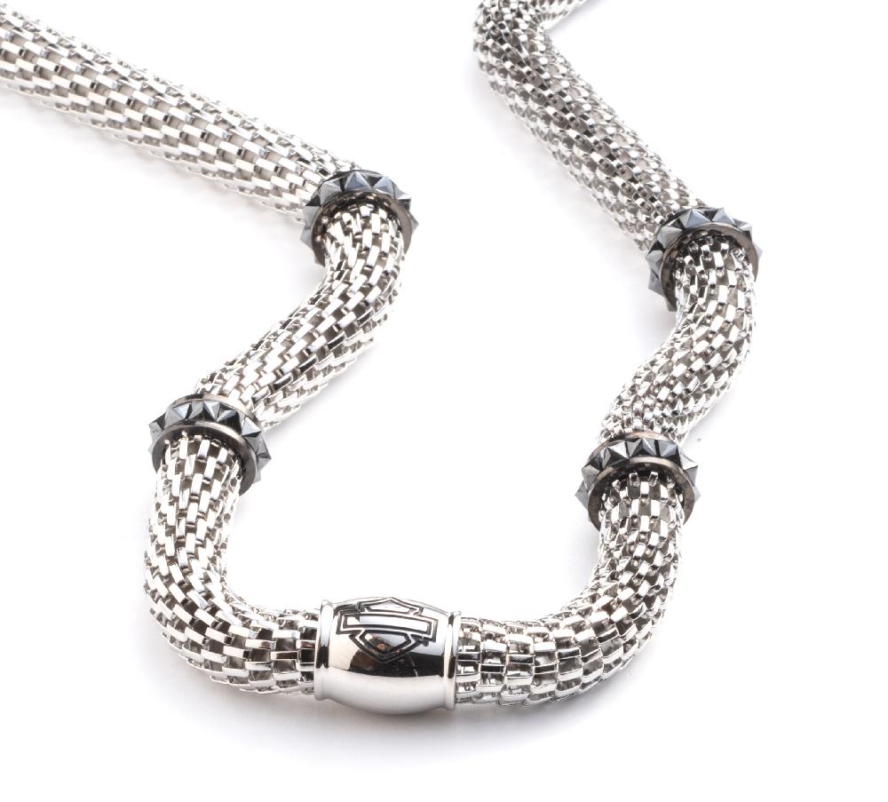 Harley Women's 16" Logo Mesh Chain Necklace