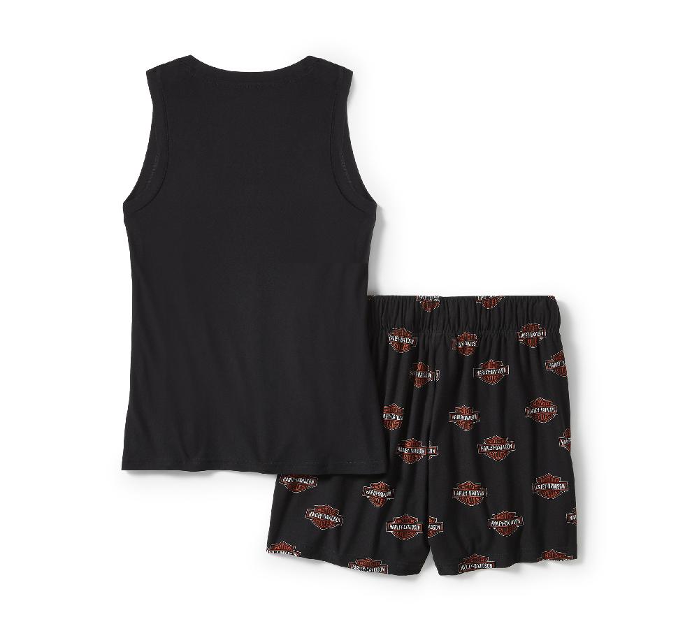Harley Women's Bar & Shield Print Pajama Short Set