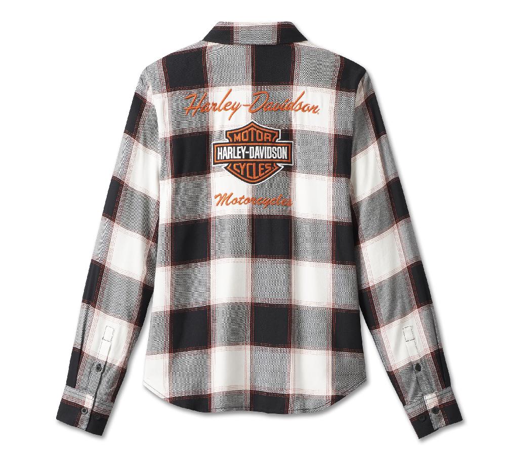 Harley Women's Classic Logo Plaid Shirt