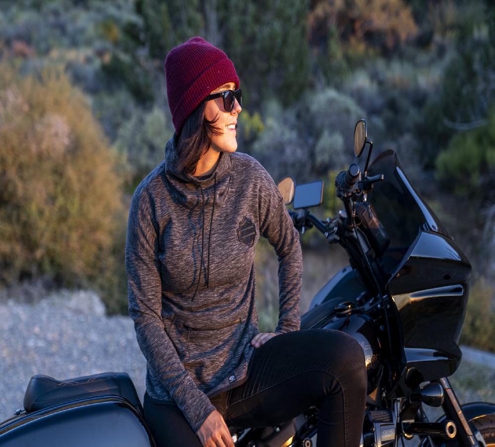 Harley Women's Cowl Neck Pullover