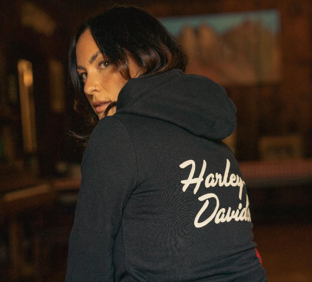 Harley Women's Custom Bar & Shield Pullover Hoodie