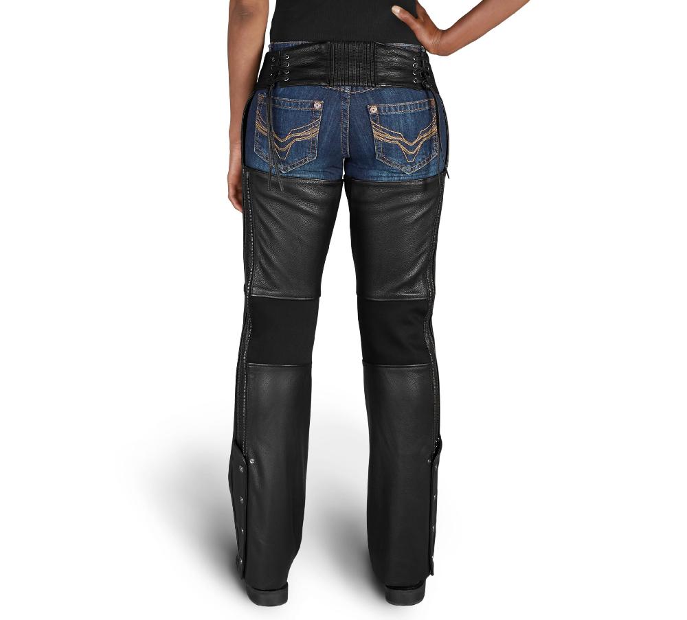 Harley Women's Deluxe II Leather Chap - Tall