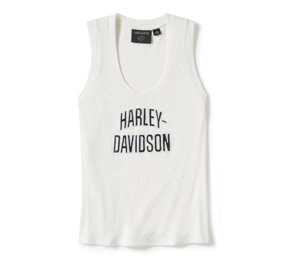 Harley Women's Essential Arched Font Ribbed Tank