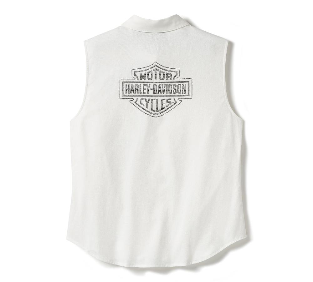 Harley Women's Essential Bling Button Front Tank