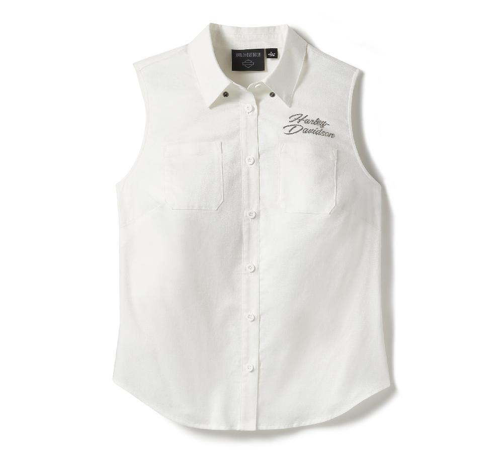 Harley Women's Essential Bling Button Front Tank
