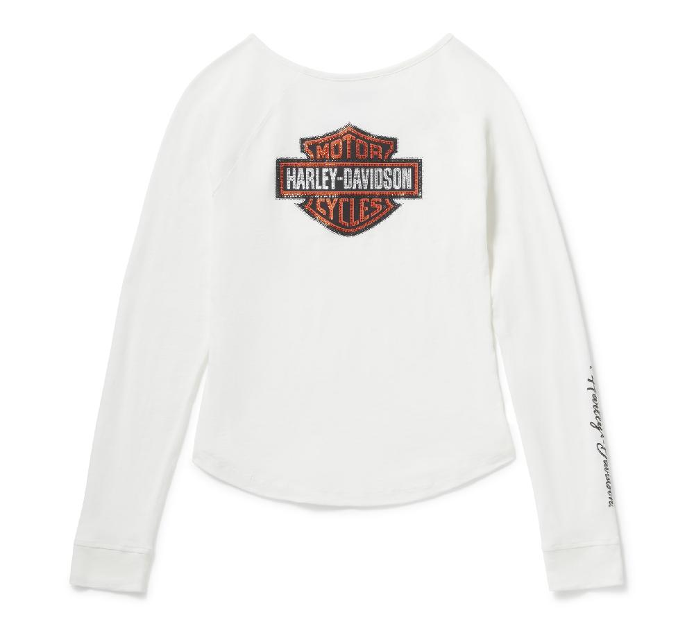 Harley Women's Essential Bling Keyhole Henley