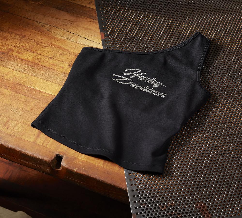 Harley Women's Essential Bling One Shoulder Top