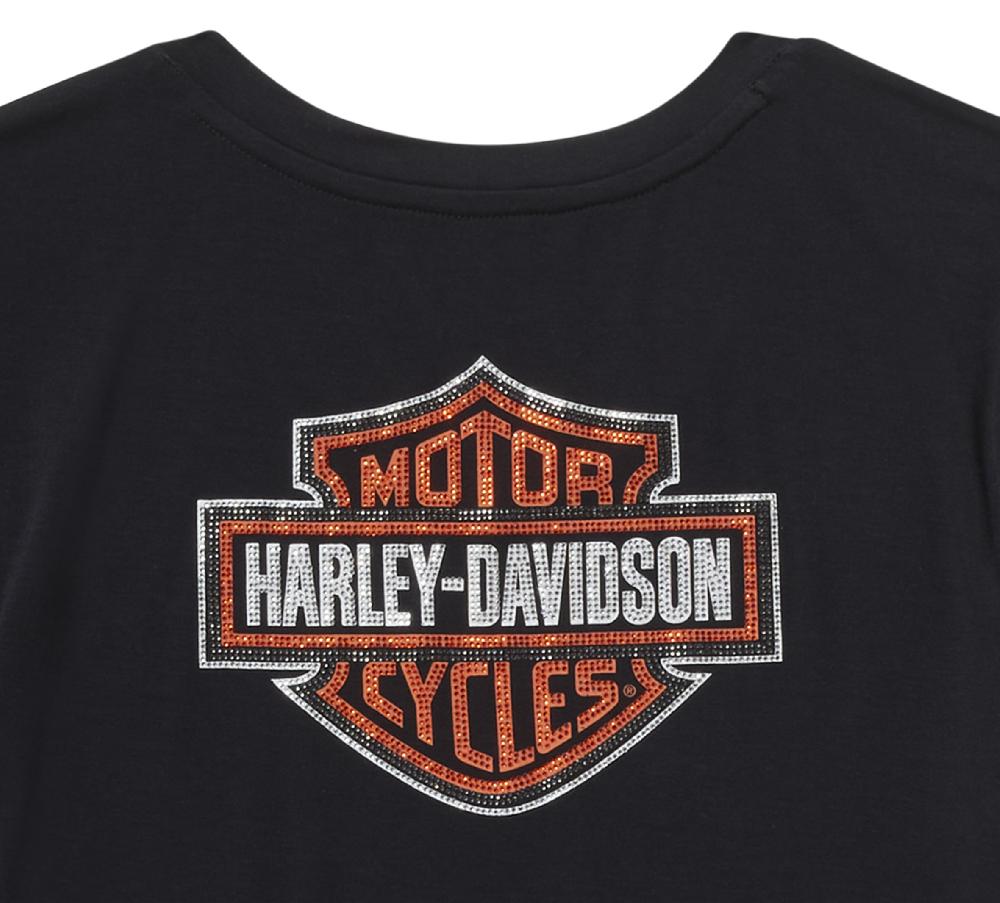 Harley Women's Essential Bling V Neck Tee