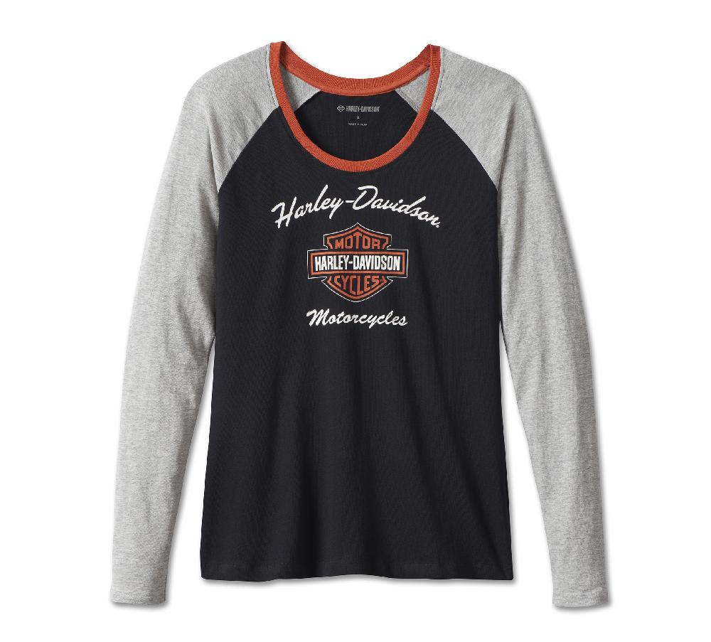 Harley Women's First-Class Long Sleeve Raglan Tee