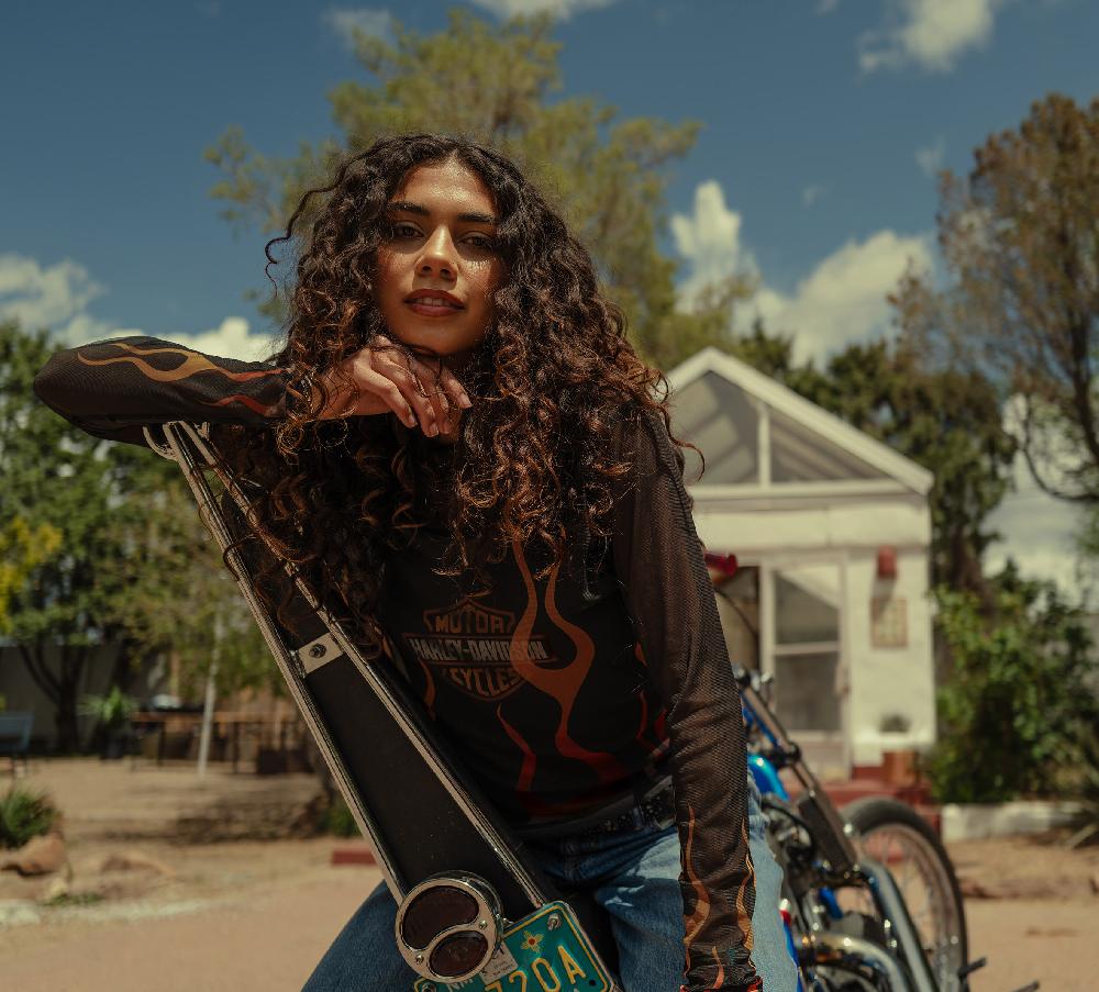 Harley Women's Flames For Days Mesh Top