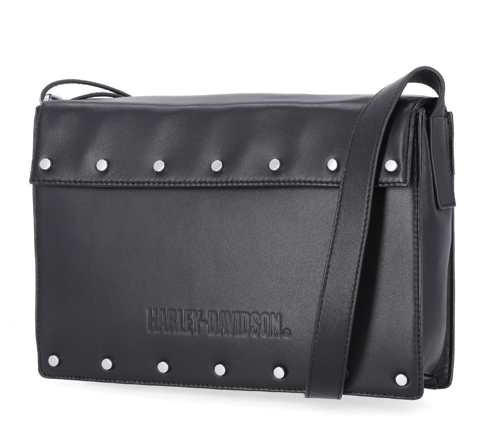 Harley Women's Flat Stud Flap Bag