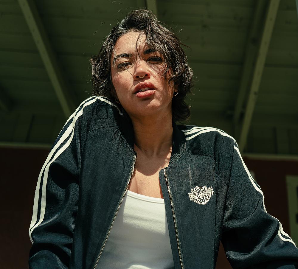 Harley Women's Freedom Eagle Bomber Jacket