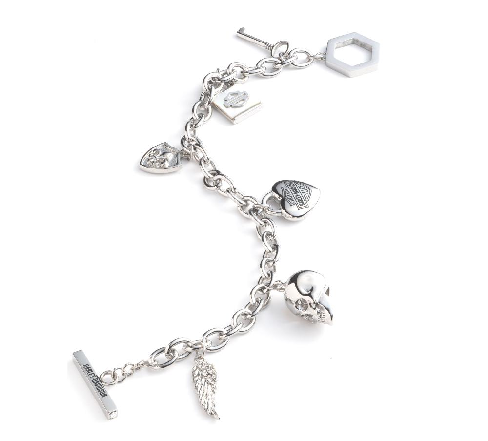 Harley Women's H-D Motif Charm Bracelet