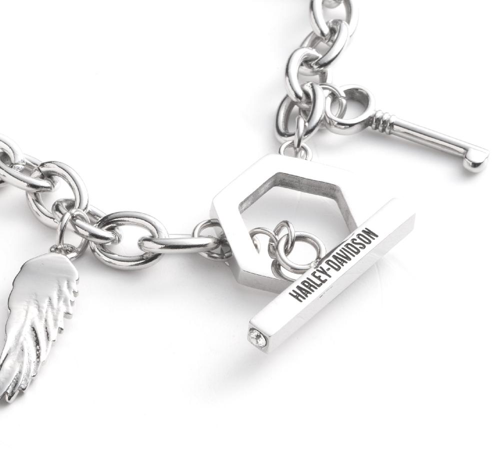 Harley Women's H-D Motif Charm Bracelet