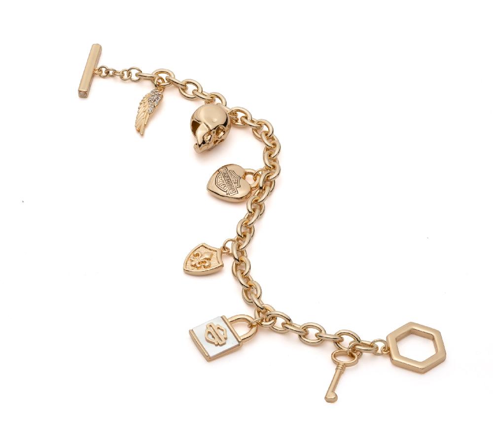 Harley Women's H-D Motif Charm Bracelet