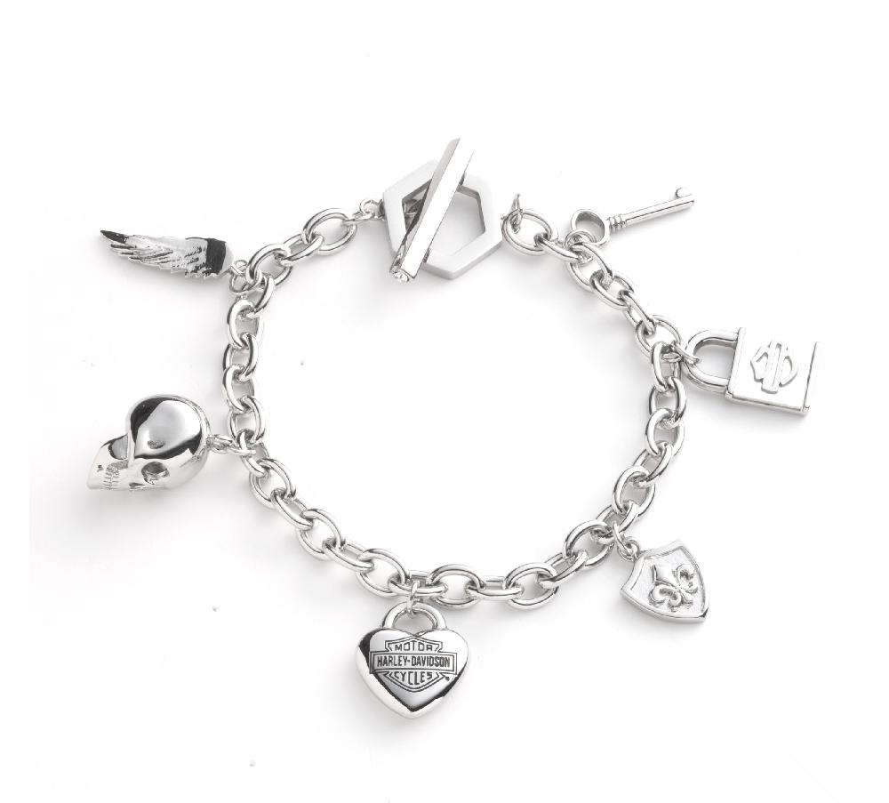 harley Women's H-D Motif Charm Bracelet