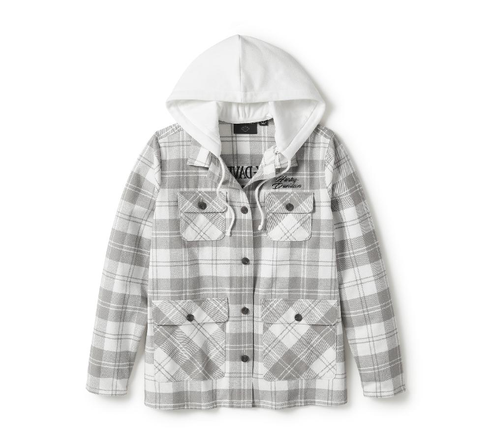 harley Women's Heritage Plaid Hooded Shacket