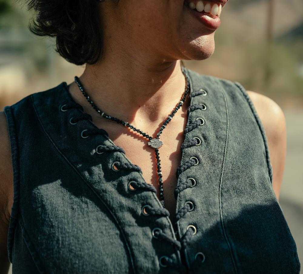 Harley Women's Lace Up Vest