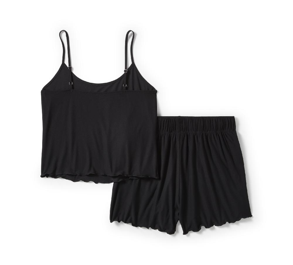 Harley Women's Lettuce Trim Pajama Short Set