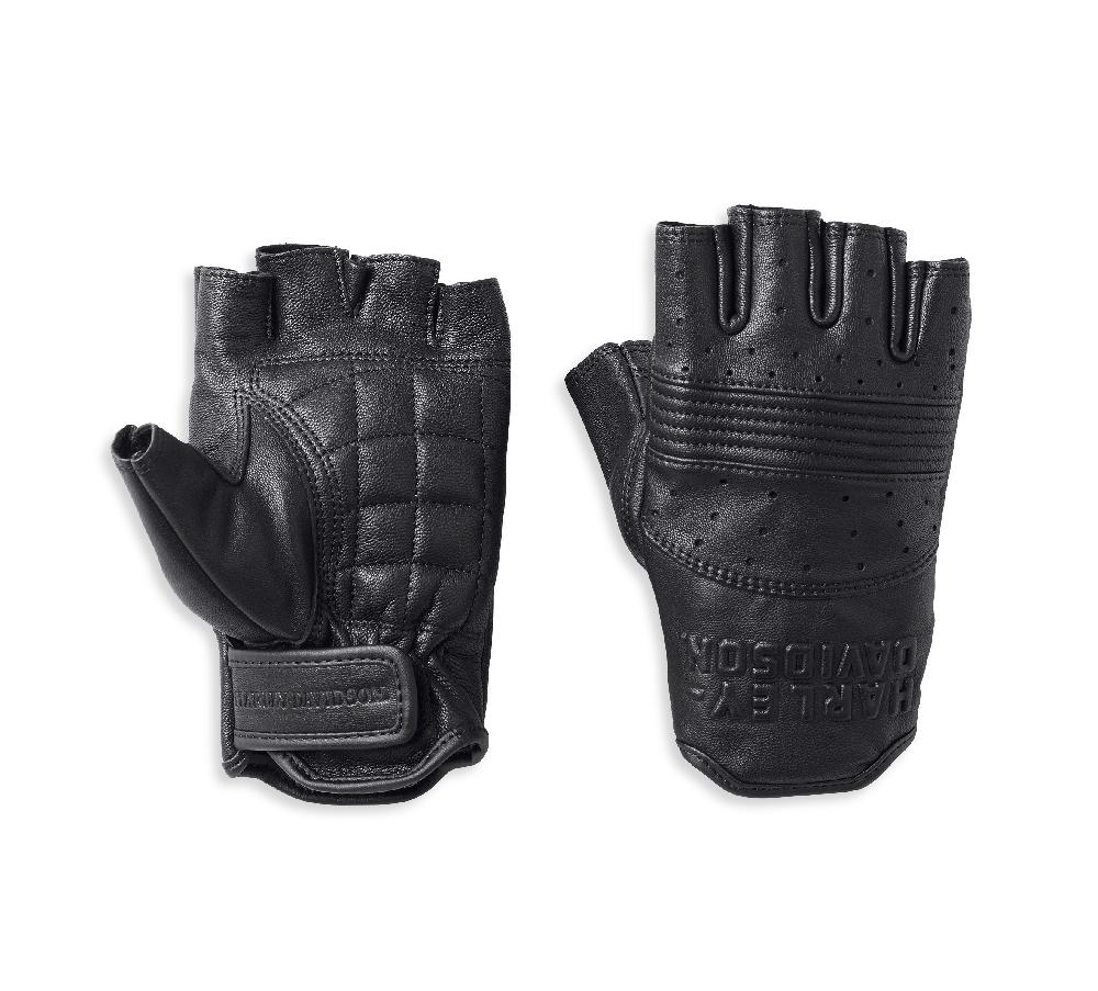 harley Women's Oakbrook Fingerless Leather Gloves