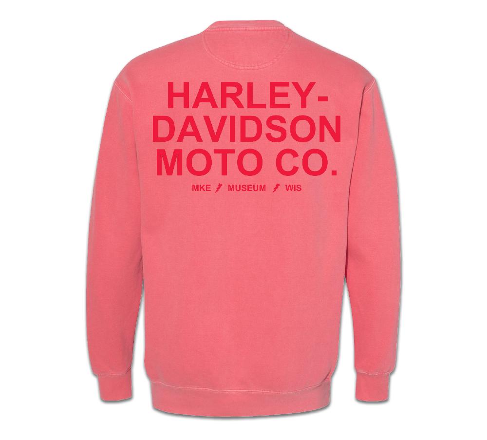 Harley Women's Oversized H-D Moto Co. Print Crew
