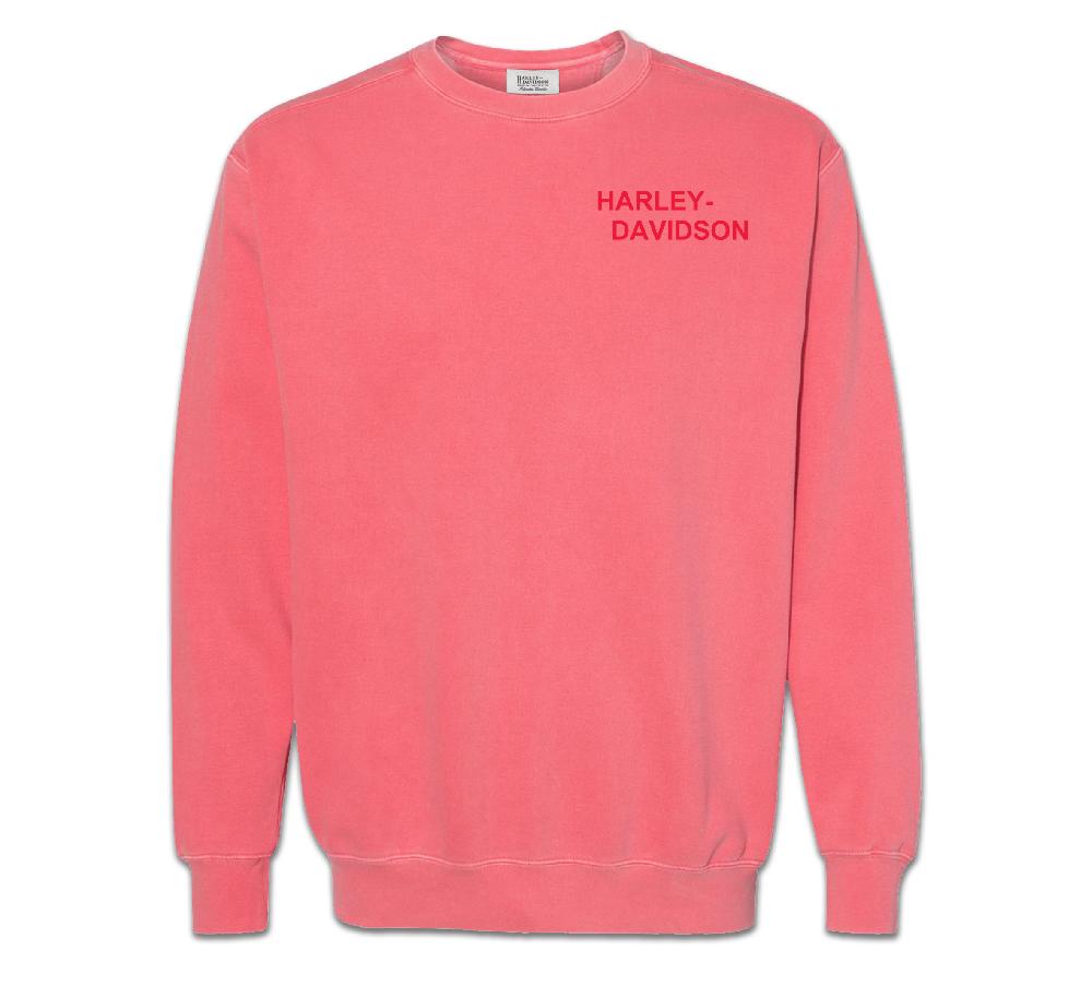 harley Women's Oversized H-D Moto Co. Print Crew