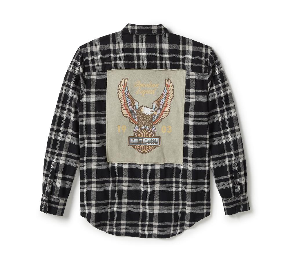 Harley Women's Patch Woven Long Sleeve Shirt