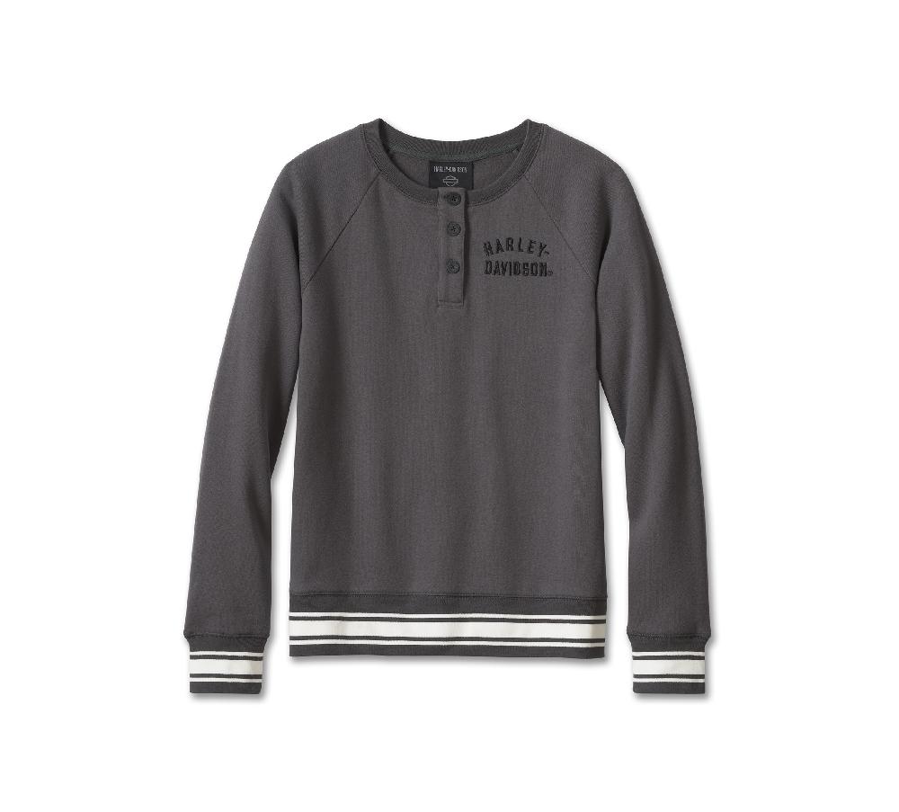 harley Women's Race Her Crewneck Pullover