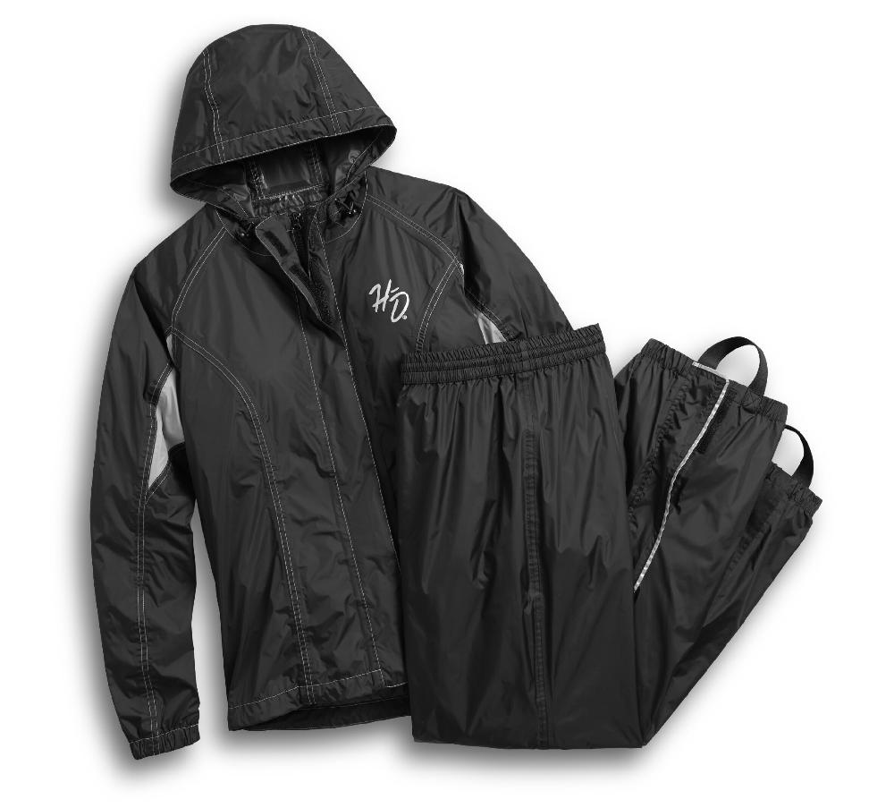 Harley Women's Reflective Waterproof Rain Suit