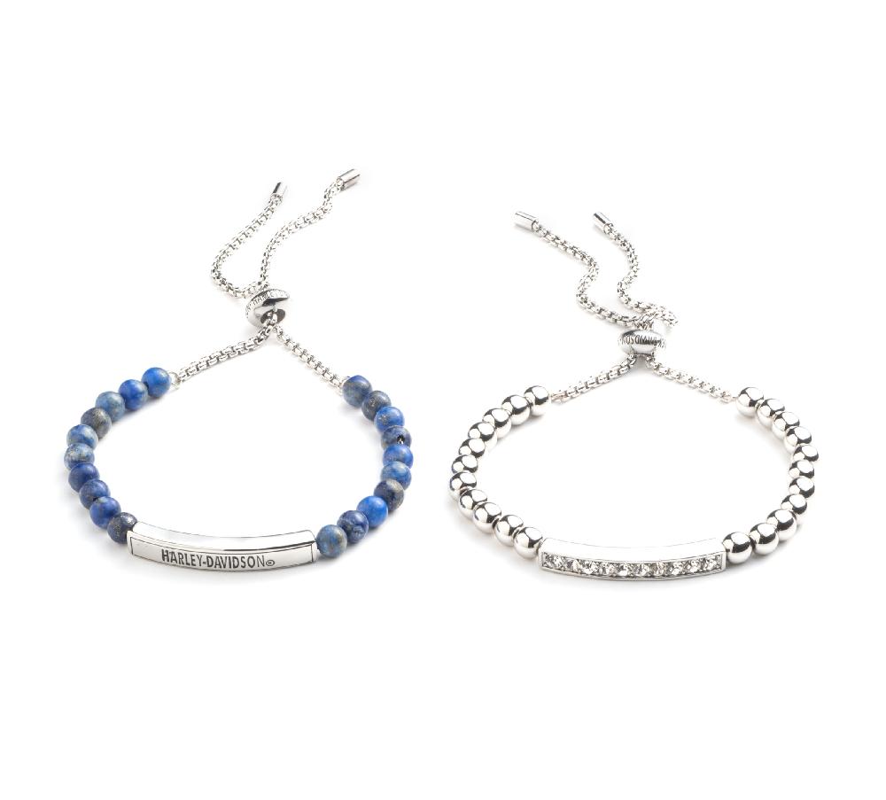 harley Women's Two Piece Set Bead Slider Bracelets