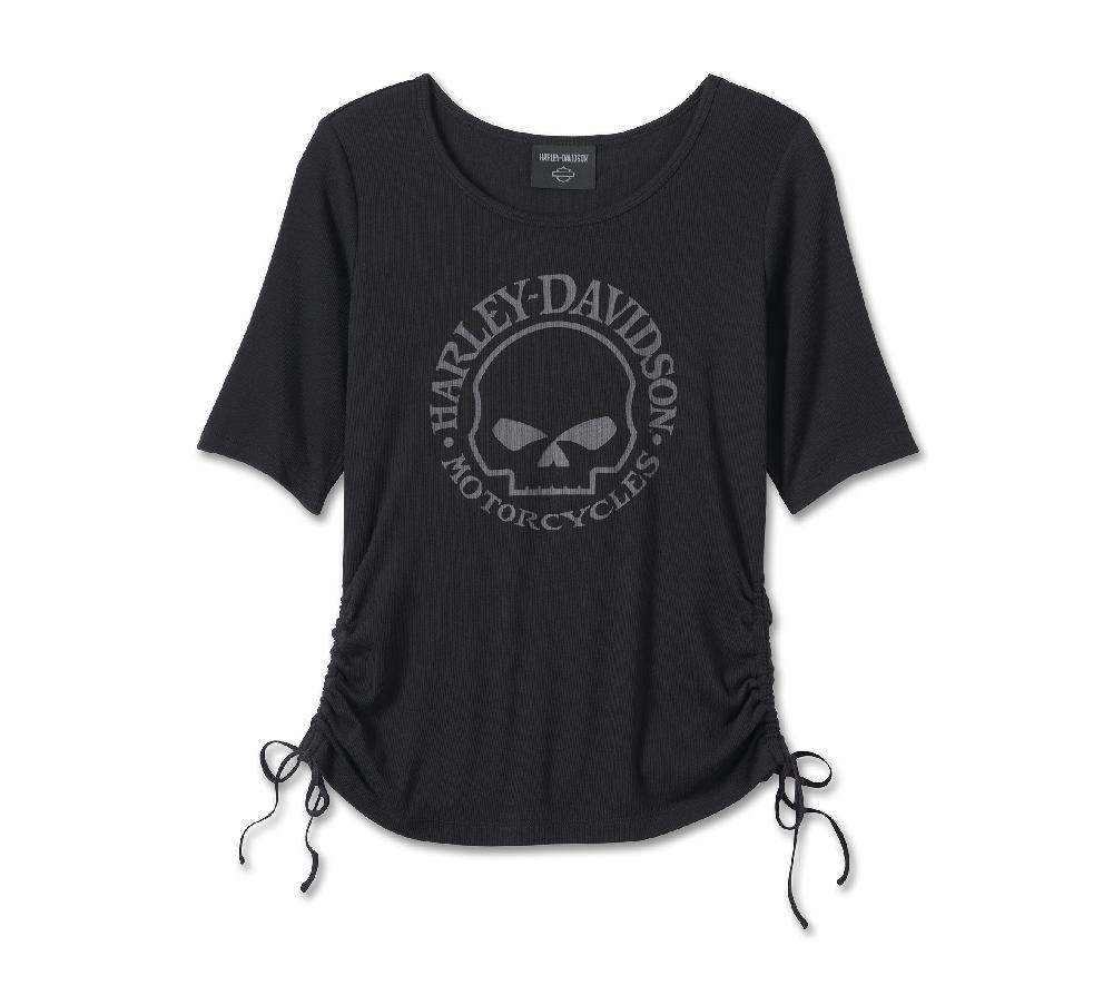 harley Women's Willie G ® Skull Tie Knit Top