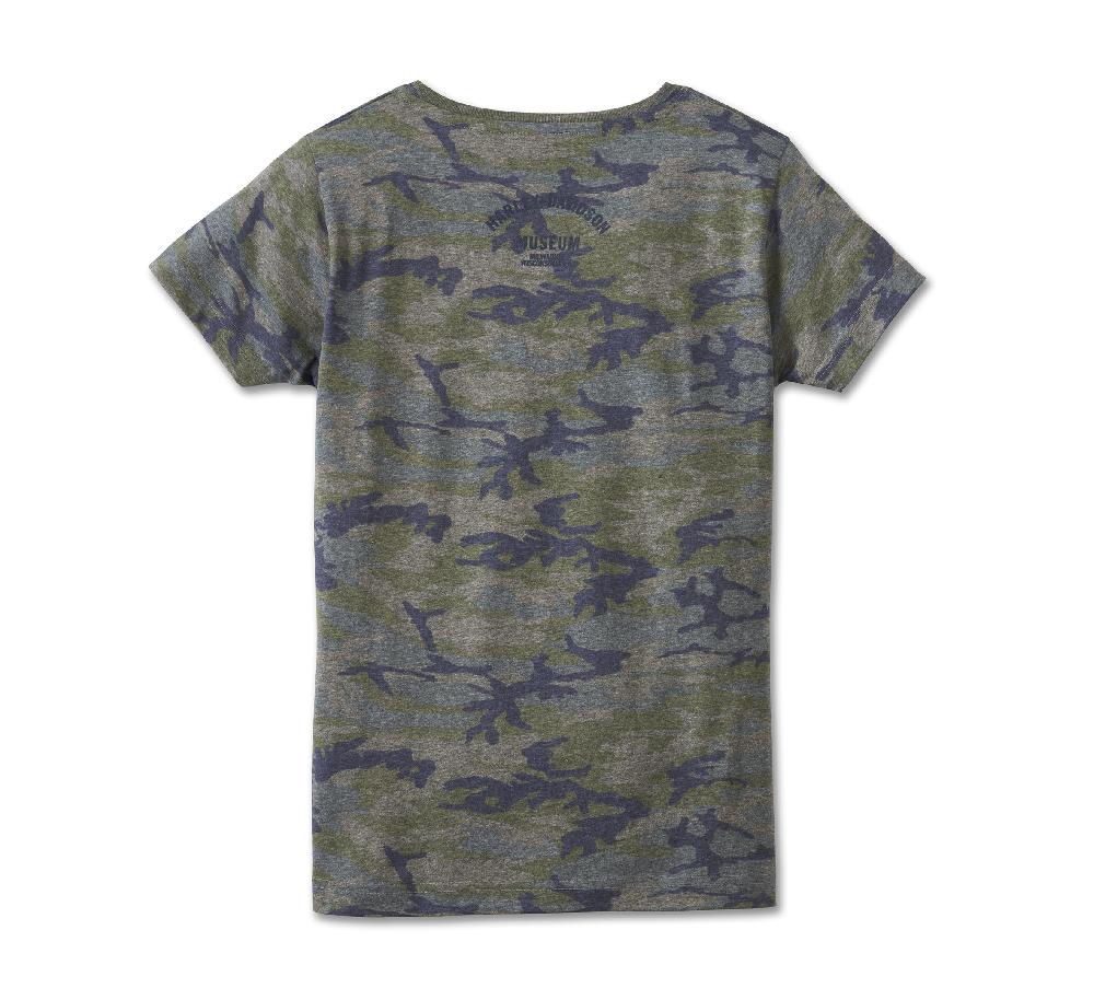Harley Women's Willie G Skull Camo Tee