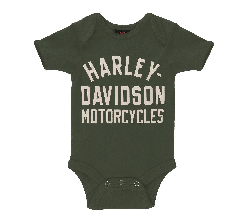 Harley Infant Boys Daddy Rides A Harley Rib Bodysuit 2 Pack