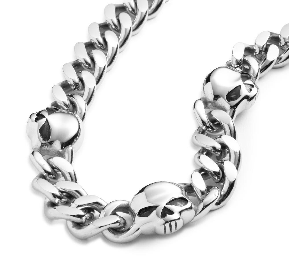 Harley Men's 24" Willie G Curb Chain Collar Necklace