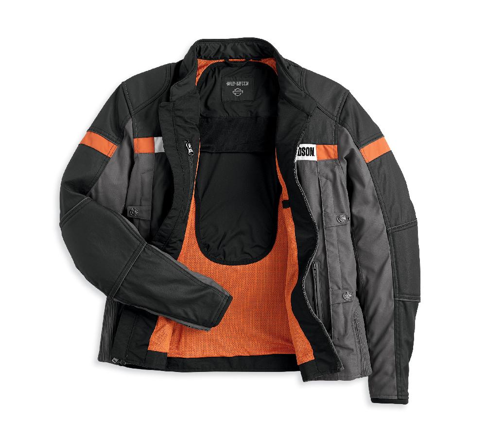 Harley Men's Amalgam Textile Triple Vent System Riding Jacket