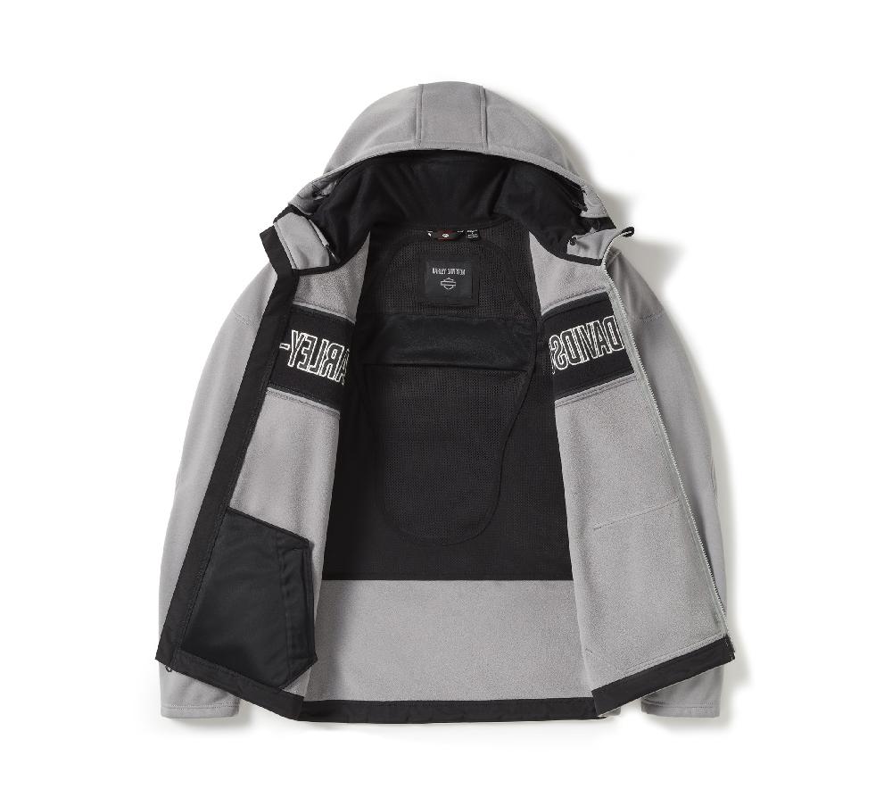 Harley Men's H-D® Trenton Deflector 2.0 Hooded Riding Fleece