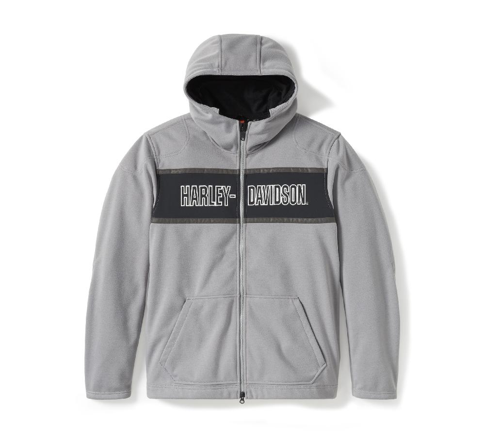 harley Men's H-D® Trenton Deflector 2.0 Hooded Riding Fleece