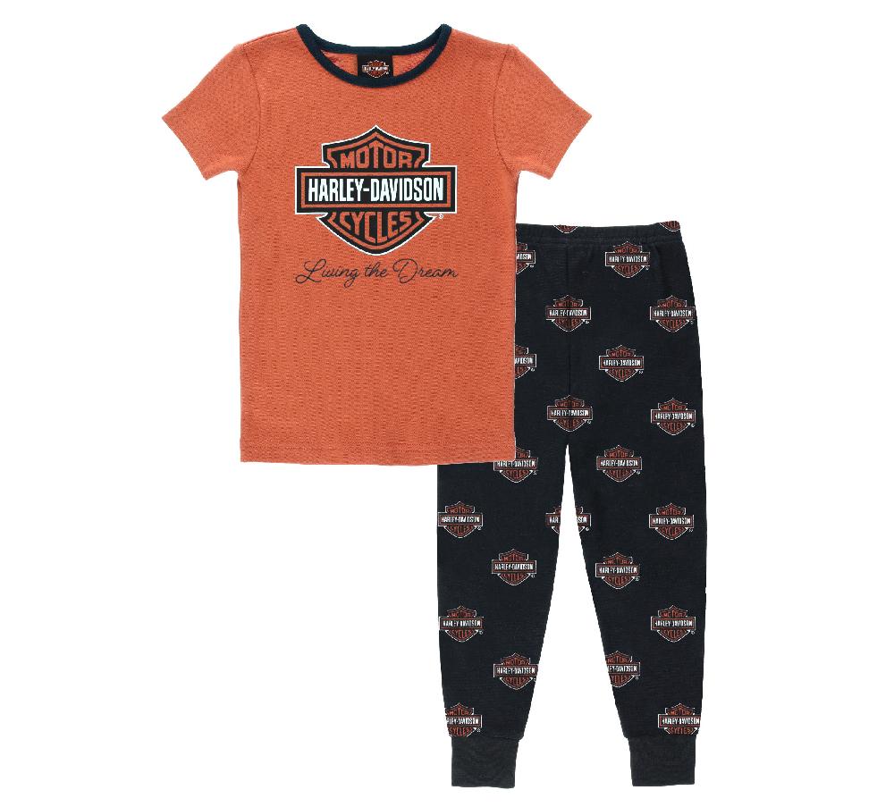 harley Pajamas - Little Girls Cotton Snug Fit Gift Set