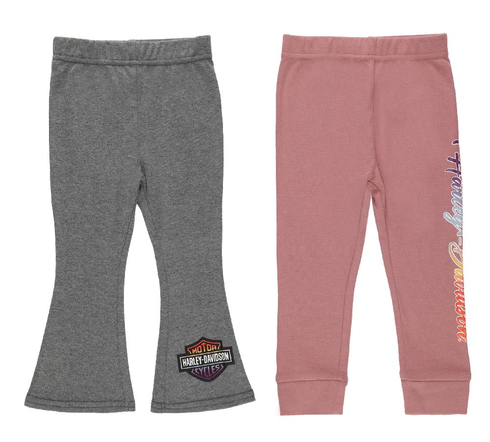 harley Pants - Infant Girls Rib Legging & Knit Flare Pant Set