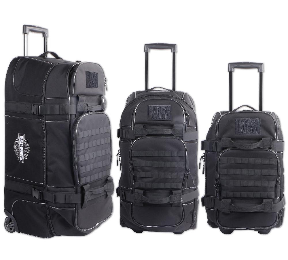 harley Rebel On-Tour Wheeling Duffels w/ Shark Wheels (Set of 3)