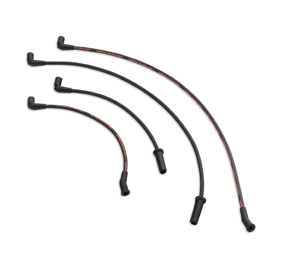 harley Screamin' Eagle 10MM Phat Spark Plug Wires - Black