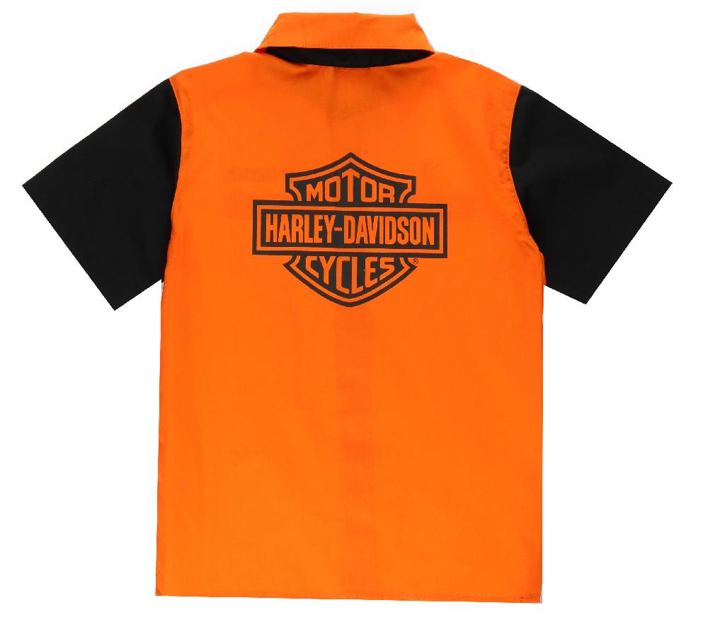 Harley Shirt - Little Boys Brushed Poplin Short Sleeve