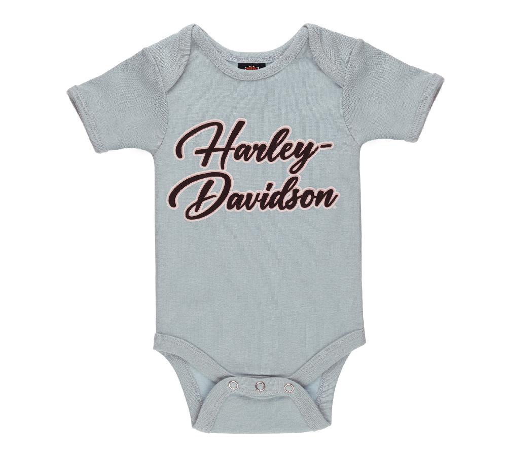 Harley Toddler Girls Grandpa Rides A Harley Rib Bodysuit 2 Pack