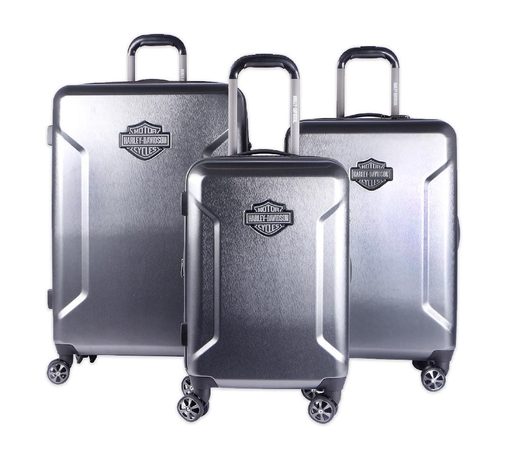 harley Touring 22" 26" 30" 3 Piece Hardside Luggage Set
