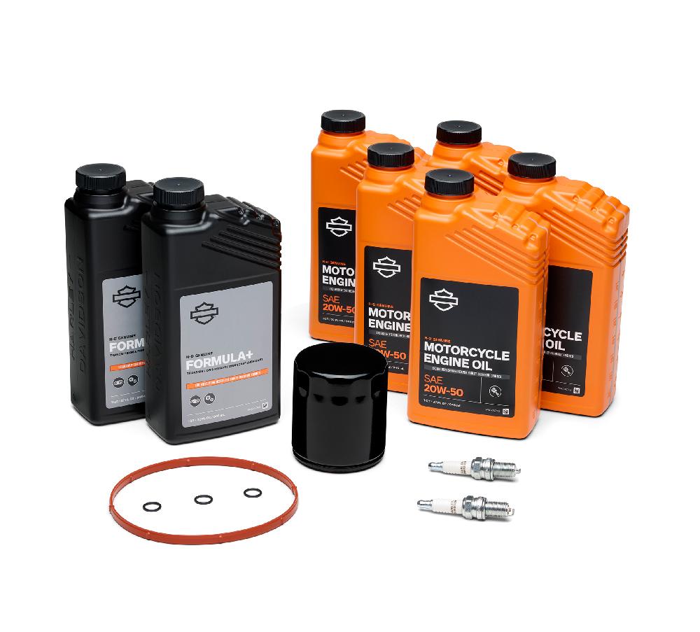 harley Twin Cam 20W50/Formula+ Tune Up Kit – Black Filter