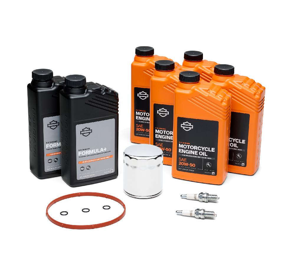harley Twin Cam 20W50/Formula+ Tune Up Kit – Chrome Filter