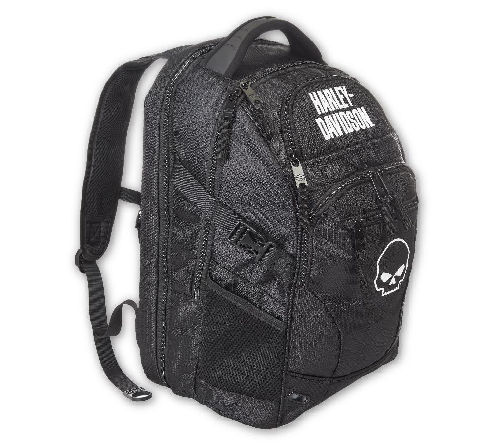 Harley Willie G Logo Renegade II Backpack With USB Port