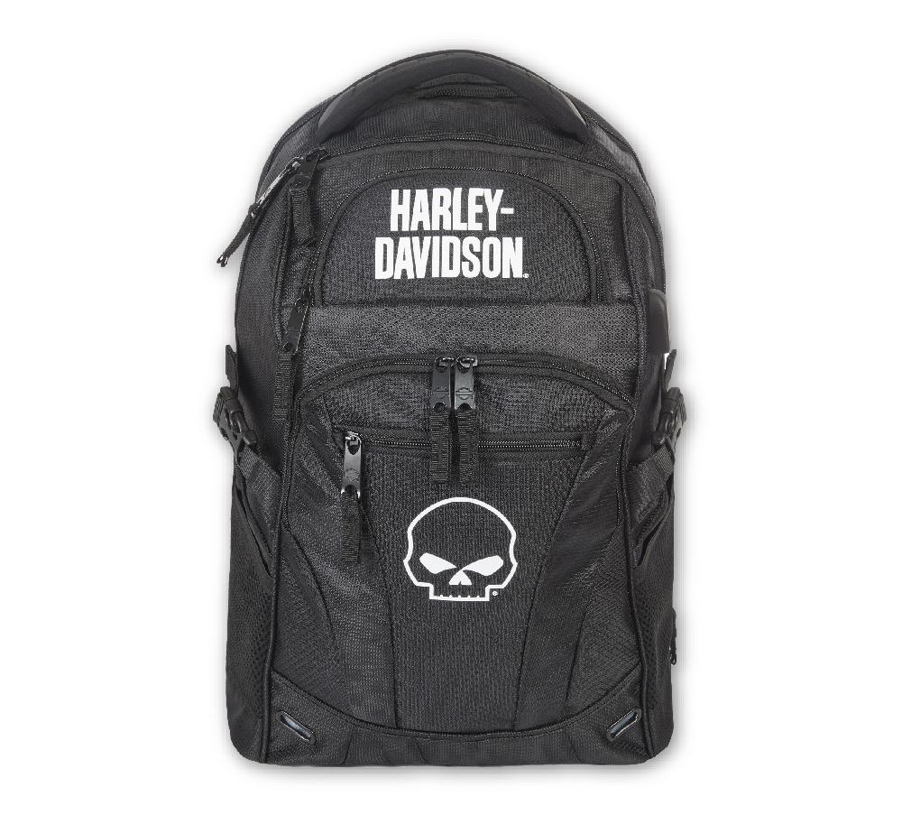 harley Willie G Logo Renegade II Backpack with USB Port